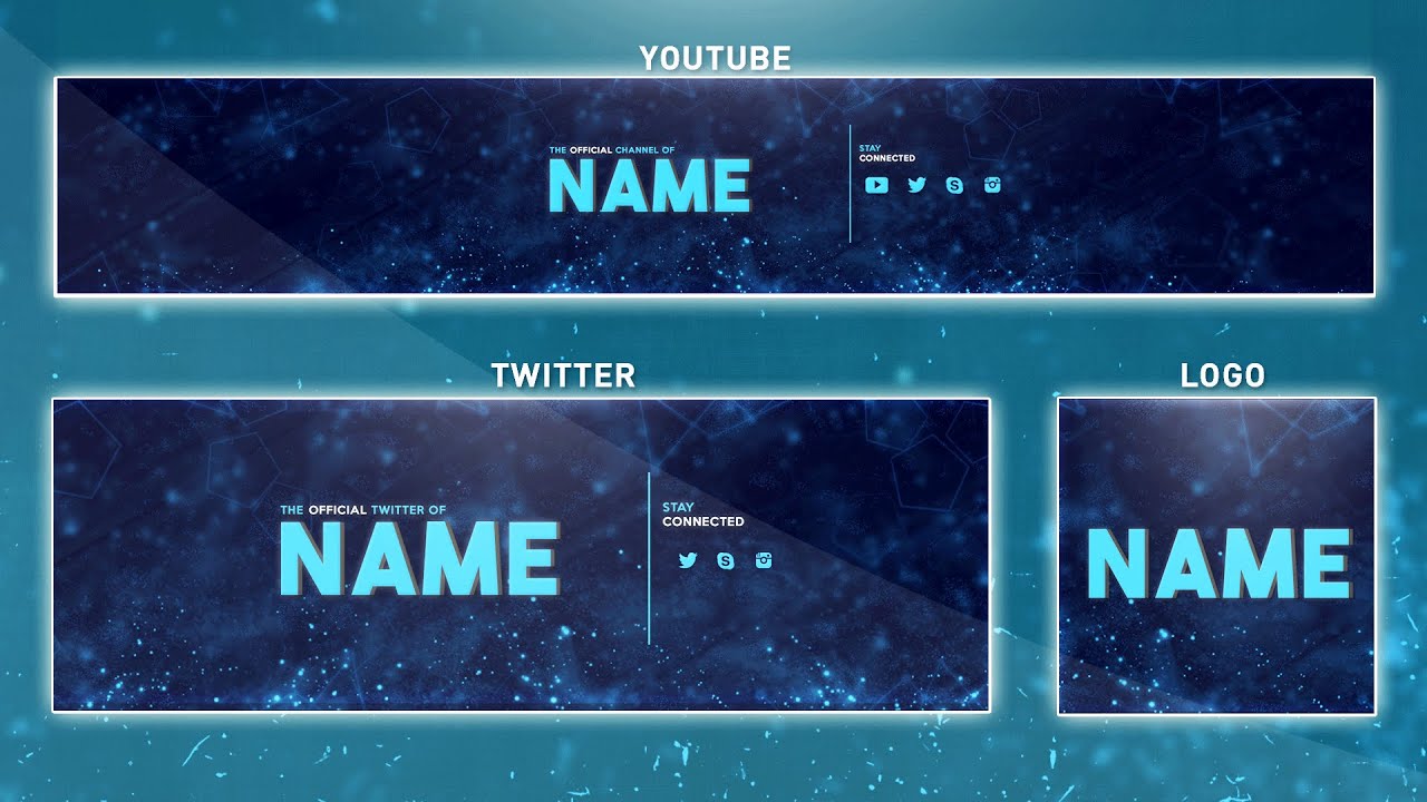 Youtube banner template mobile